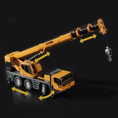 1:50 Crane Truck Construction Vehicle Model Car Diecast Engineering Toy Gift