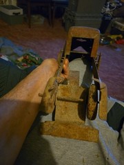 VINTAGE MARX LUMAR CONTRACTORS FRONT LOADER NO DUMP BED TRUCK PRESSED STEEL TOY