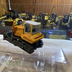 Liebherr 744 Tracked Dozer Diecast Model Yellow Gray Black