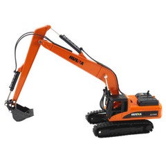 1:50 Excavator Construction Vehicle Diecast Digger Truck Toys for Boys Brown