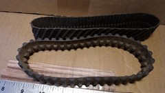 3 Dozer Crawler Tracks Rubber 7″ Long X 1″ to 1.25″ Wide Junkyard parts