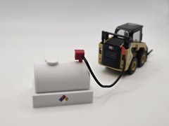Custom 1/50 Scale 800 Gallon Diesel Tank In White