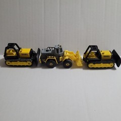 TONKA Construction Bulldozers & Front End Loader (Lot of 3) 1:64 Scale Diecast
