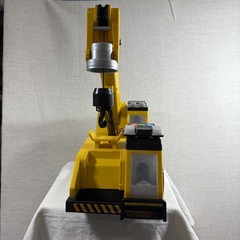 Maxx Action Yellow Plastic Construction Crane Truck Vehicle w/ Hook, Black/Gray