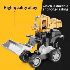 8Pc Alloy Mini Construction Vehicles Set – Educational Die-Cast Toys for Kids
