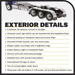 Diecast Masters 1:50 Scale International HX620 SBFA Day Cab Tridem Tractor | …