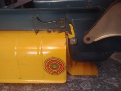 VINTAGE MARX LUMAR CONTRACTORS FRONT LOADER DUMP TRUCK PRESSED STEEL TOY