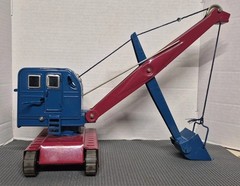 VTG Soviet-Era AZLK Large Metal Toy Excavator NOS W/ Original Box/Papers C Notes