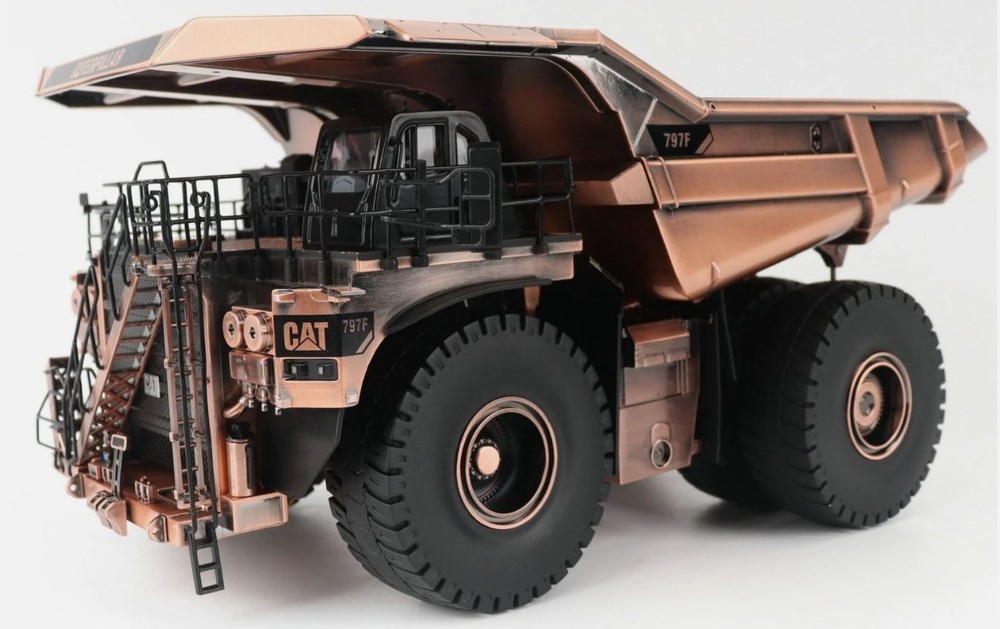 DIECAST MASTERS,CATERPILLAR 797F Dumper Truck – Copper Edition, 1/50, DCM85799