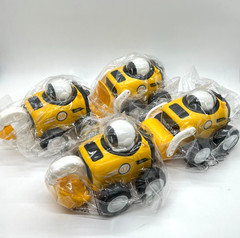 Set of 4 Vehicles Cartoon Construction Truck Toy Cars WORK Birthday for Kids