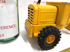 Vintage 1960s Tonka Road Grader Scraper Pressed Steel Construction Toy Truck 11”