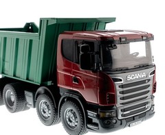 Bruder 2009/2010 Scania Green & Red R-Series Dump Truck 03550 20x7x9″ 1:16 USED