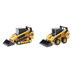 Caterpillar Skid Steer Loader And Compact Track Loader Diecast Model Set