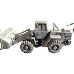 Spec-Cast CASE Wheel Loader Pewter Collectibles 1/64 Scale Pewter Silver