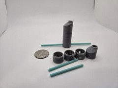 Custom 1/87 Scale Precast 48″ Manhole w/ 12″ Sewer Pipe *2 Pack*