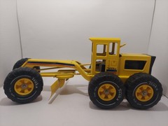 Vintage Pressed Metal Yellow Tonka Road Grader MR-970 18″ 1970’s