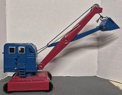 VTG Soviet-Era AZLK Large Metal Toy Excavator NOS W/ Original Box/Papers C Notes