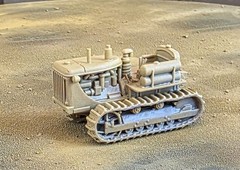 One 1/87 HO scale D7 crawler w/dual cylinder side tank, yellow! EXCLUSIVE!