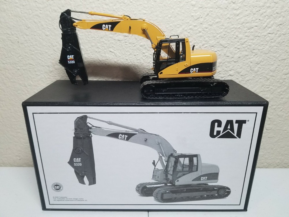Caterpillar Cat 320C L U Excavator with Shears – CCM Brass 1:48 Scale Model New
