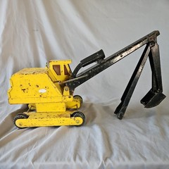 Vintage Tonka Excavator Backhoe Pressed Steel Toy Parts Or Restoration