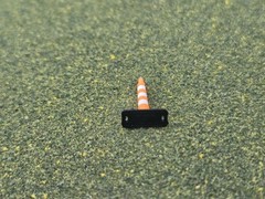 3D 1/87 Scale Traffic Delineator Lane Dividers *20 Pack*