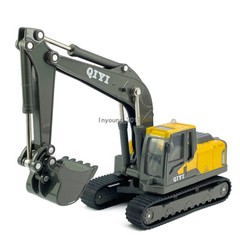 8.1″ Excavator Toy Construction Vehicle Model Diecast Toy Trucks for Boys Gray