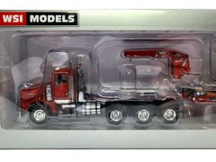 Kenworth T800W Rogers 4-Axle Flip Lowboy – Red WSI Sword 1:50 Scale #34-2024 New