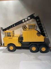 Vtg Nylint Michigan pressed steel shovel crane truck Construction 1950s Ex Cond