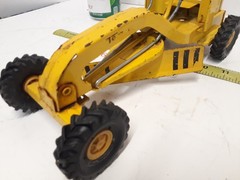 Vintage 1960s Tonka Road Grader Scraper Pressed Steel Construction Toy Truck 11”