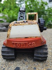 Mid-1960s-Era Tonka Mighty Crawler Crane Pressed Steel, As-Is Restore