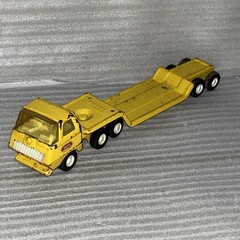 VTG 1970s 4.5″ Tonka Semi Truck Toy w/ Lowboy Trailer 2-Piece Steel Metal