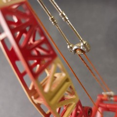 2 VTG Shinsei Mini Power Climbing Cranes Hitachi Power Reach Scale 1:70 Japan