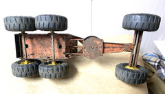 Vintage Tonka Road Grader 17 Inch Missing Grader Blade