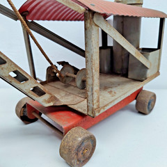 Antique Keystone Ride Em Steam Shovel Pressed Steel Ride On Toy 1920s 1930s