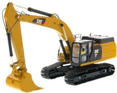 DIECAST MASTERS,CATERPILLAR 349F L XE excavator with driver and metal box, 1/…