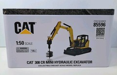 New Diecast Masters 85596 CAT 308 CR Mini Hydraulic Excavator 1:50 Scale Model
