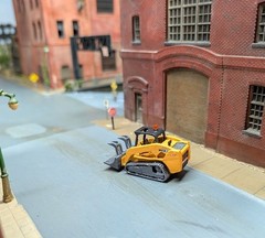 1/87 HO Scale Custom Built Case Tracked Skid Steer. 3D Printed Resin Model