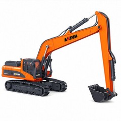 1:50 Excavator Digger Truck Diecast Construction Toy Vehicle for Boys Orange
