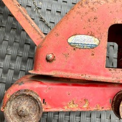Vintage 1960’s Tonka Toy Red Metal Excavator