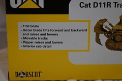 NORSCOT 1/50 SCALE #55025 CATERPILLAR CAT D111RN TRACK-TYPE TRACTOR W/RIPPER!