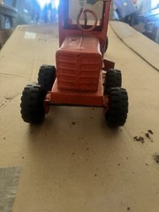 Vintage Marx Power Grader Orange Pressed Steel