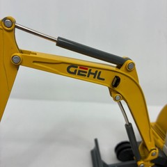 Gehl GE 602 Compact Excavator Diecast Model Yellow Grey Construction Toy