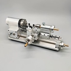 30W Metal Lathe Variable Speed Precision Mini Desktop Ornament Machine Tool
