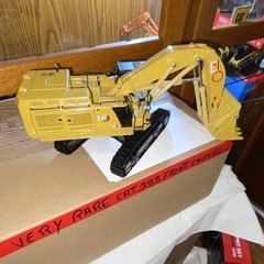 CAT 395 Front Shovel Tracked Excavator Diecast Model Yellow Black