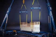 Bridge Section Load with Lifting Frame – IMC 1:50 Scale Resin Model #33-0147 New