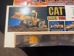 Vintage 1987 New Bright CAT 992 Front End Loader in unopened original package