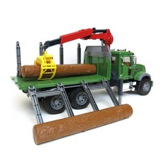1/16th Bruder Mack Granite Log Truck with Knuckleboom Grapple Crane 02824