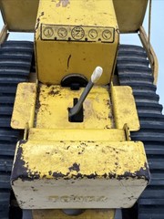Vintage Tonka No. 300 Bulldozer 1960s Pressed Steel Yellow Dozer 8.5″