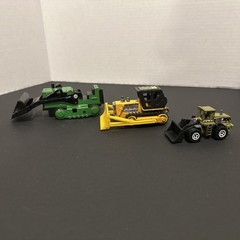 Vintage Tonka Green And Black Bulldozer, Tootsie Toy Bull Dozer, 07 quarry king