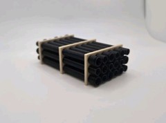 1/50 Scale 12″ Black Pipe Trailer Load/Diorama Accessory